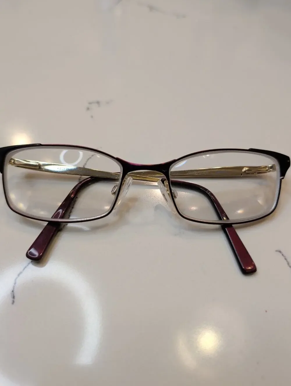 Ellen Tracy Tavira Eyeglasses Frame 48-17-125 Aubergine Purple Petite Full Rim